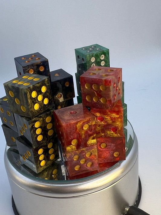 Wizard house D6 resin handmade dice.