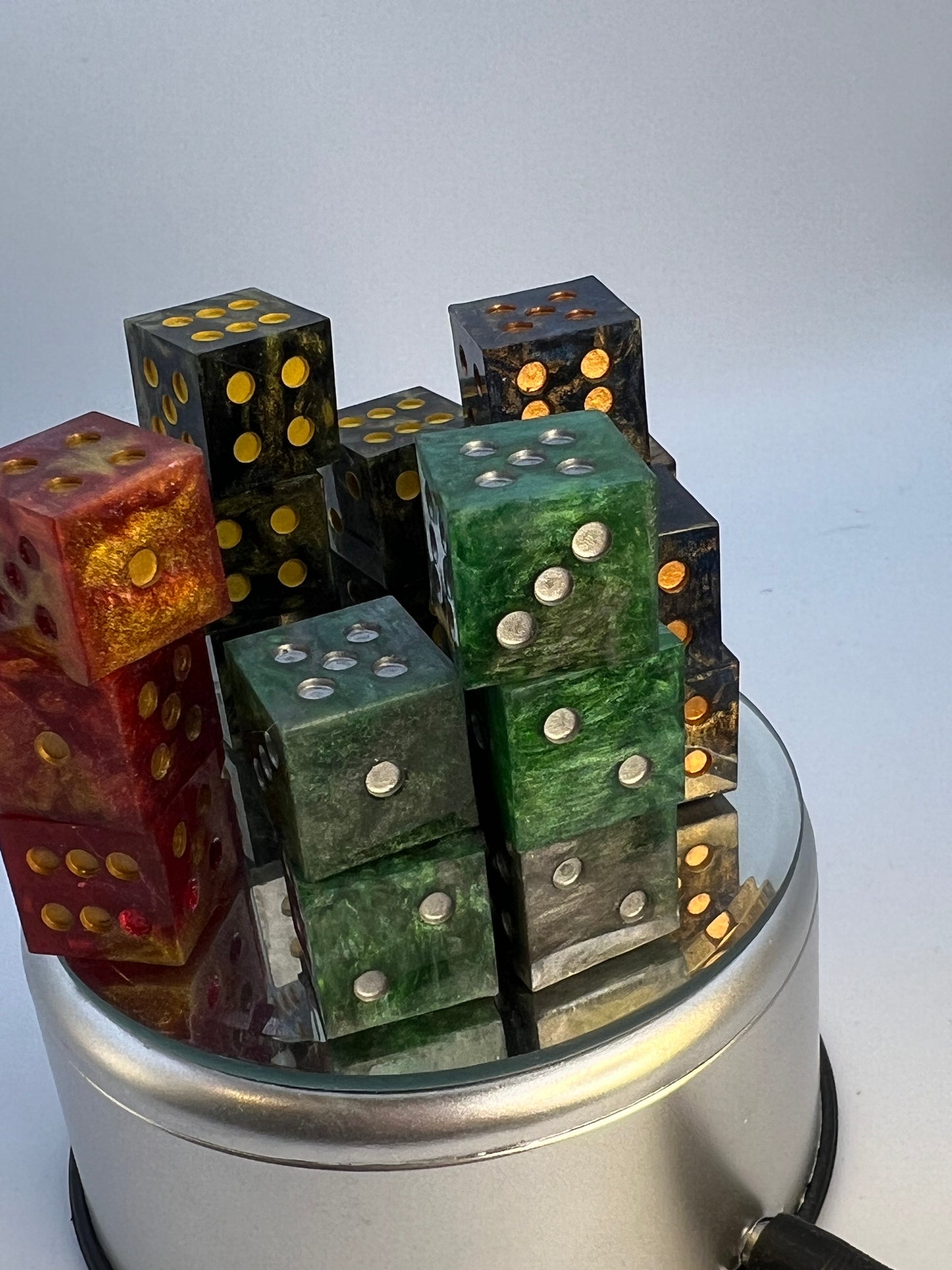 Wizard house D6 resin handmade dice.