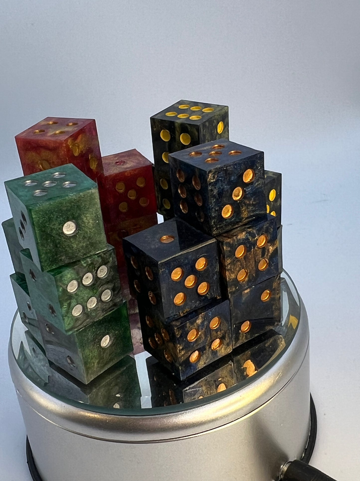 Wizard house D6 resin handmade dice.